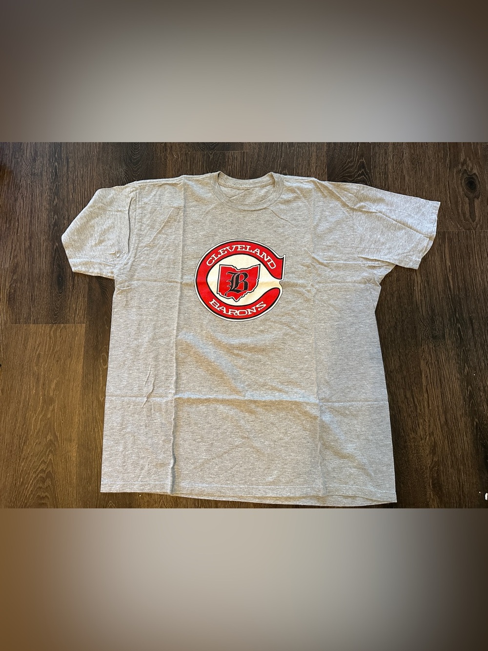 Cleveland Barons Hockey Men grey shirt vintage size XL